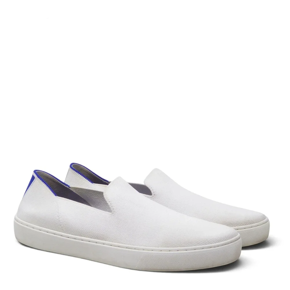 Rothy's Womens The Original Sneaker Bright White Slip On Shoes Size 10